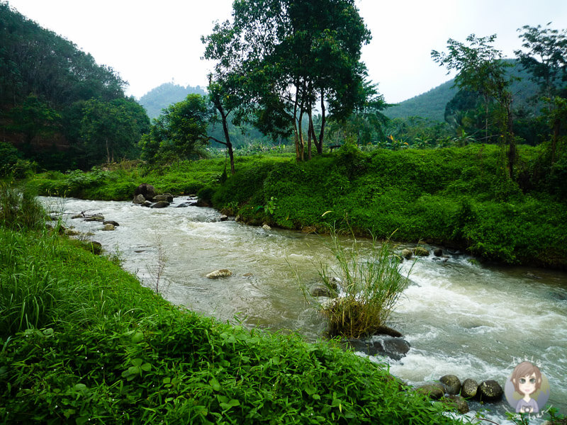 Fluss zum Raften in Thailand