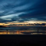 Sonnenuntergang am Patong Beach in Phuket, Thailand