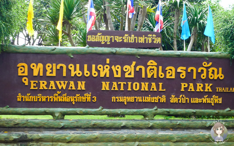 Willkommen im Erawan National Park, Thailand