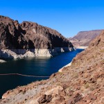 Das Wasserbecken am Hoover Dam