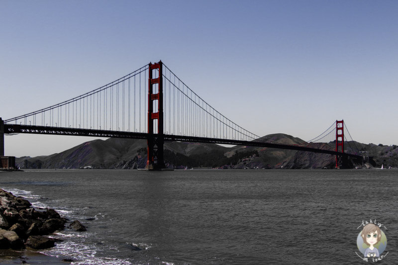 Das Wahrzeichen von San Francisco, die Golden Gate Bridge