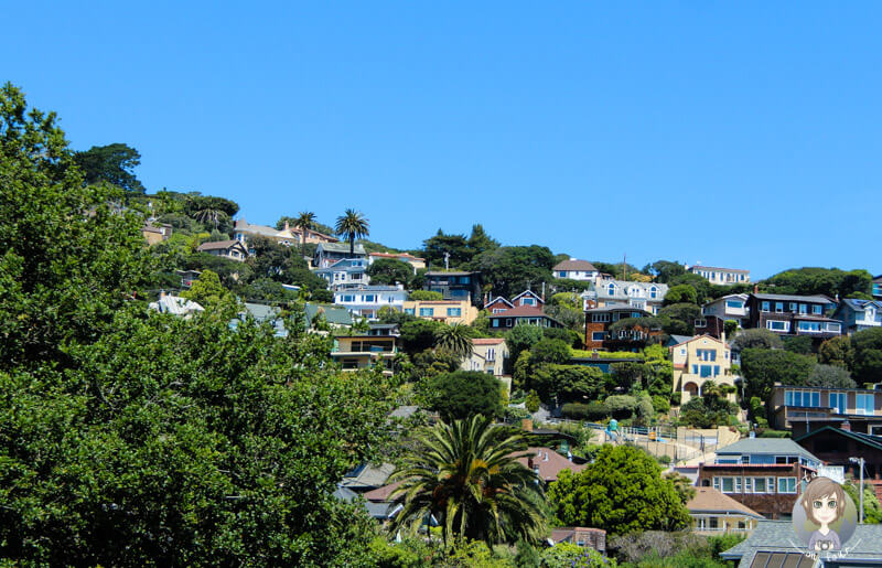 Häuser in Sausalito, Kalifornien