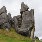 Interessante Felsformationen in Canterbury, am Castle Hill