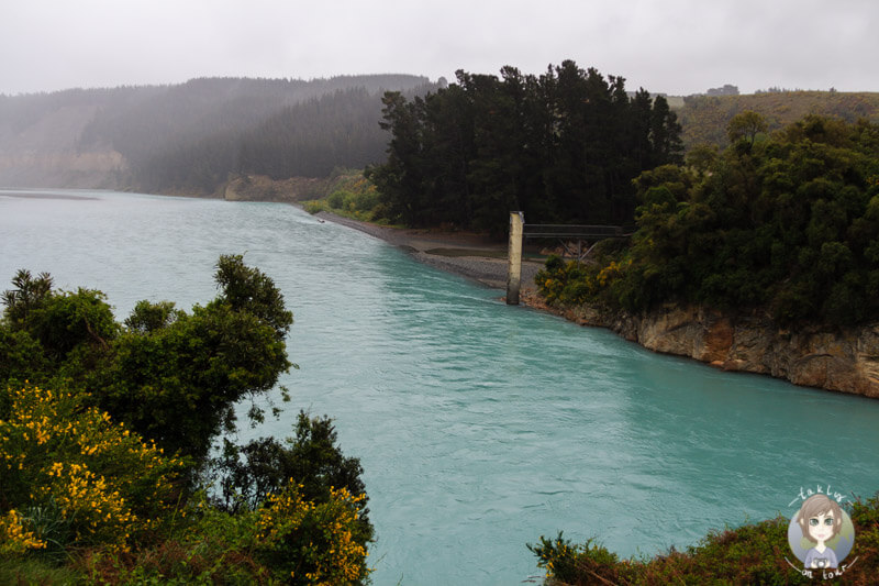 Der türkisschimmernde Rakaia River