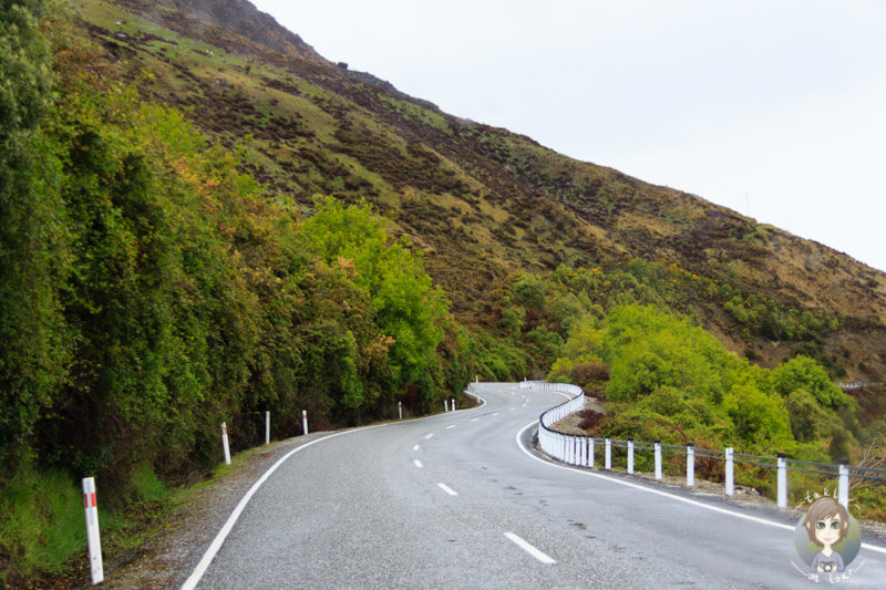 Fahrt am Lake Wanaka entlang