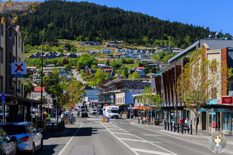 Fahrt durch Queenstown, Otago