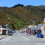 Die Hauptstraße von Reefton, Westcoast