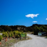 Einfahrt des Twelve Mile Delta Camping Ground am Lake Wakatipu