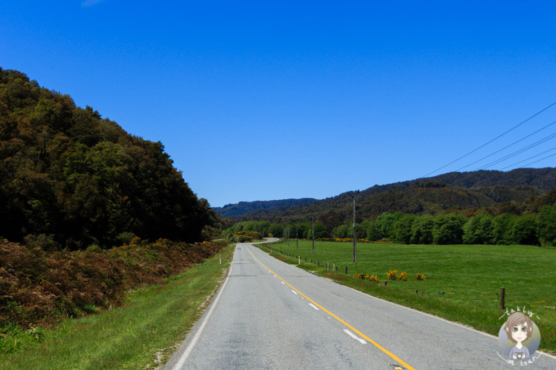 Fahrt über den SH7 Richtung Reefton