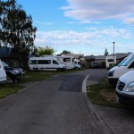 abends ganz schön überfüllt, der Amber Kiwi Holiday Park in Christchurch