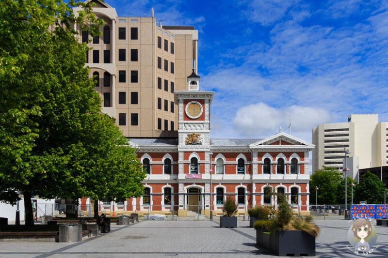 auf dem Cathedral Square in Christchurch