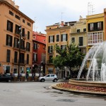 Springbrunnen am Placa de la Reina