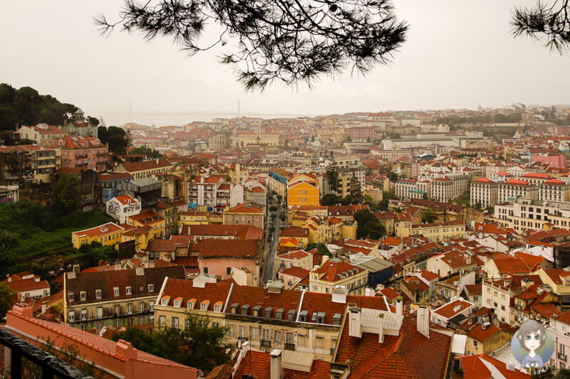 vom Miradouro da Graça in Lissabon