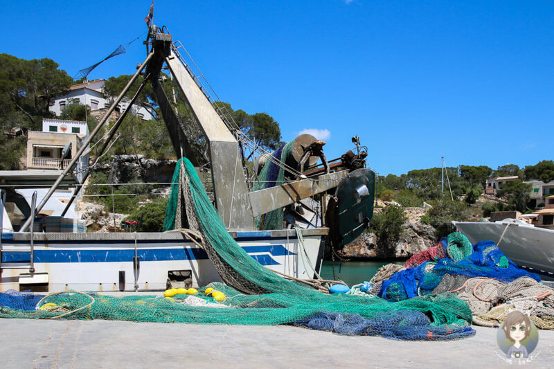 Fischernetze in Cala Figuera