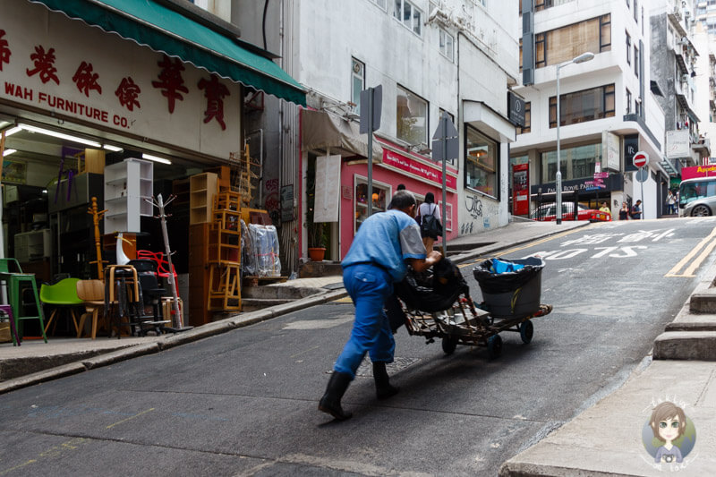 Der Mülltransport in HK