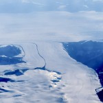 Blick auf einen Gletscher in Grönland