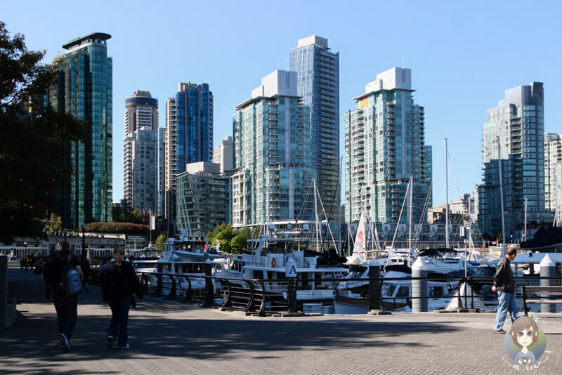 Die Promenade am Coal Harbour in VC, Kanada