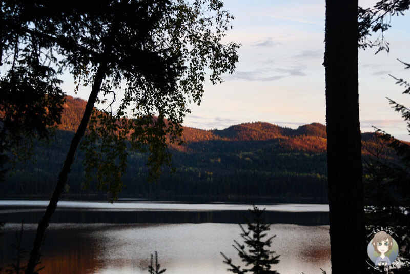 Der Birch Lake bei Sonnenuntergang