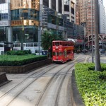 Die Tramways in HK haben die unterschiedlichsten Farben