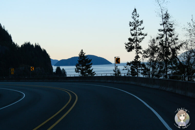 Die Fahrt über den Sea to Sky Highway Richtung Vancouver