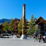 Im Zentrum von Whistler, Kanada