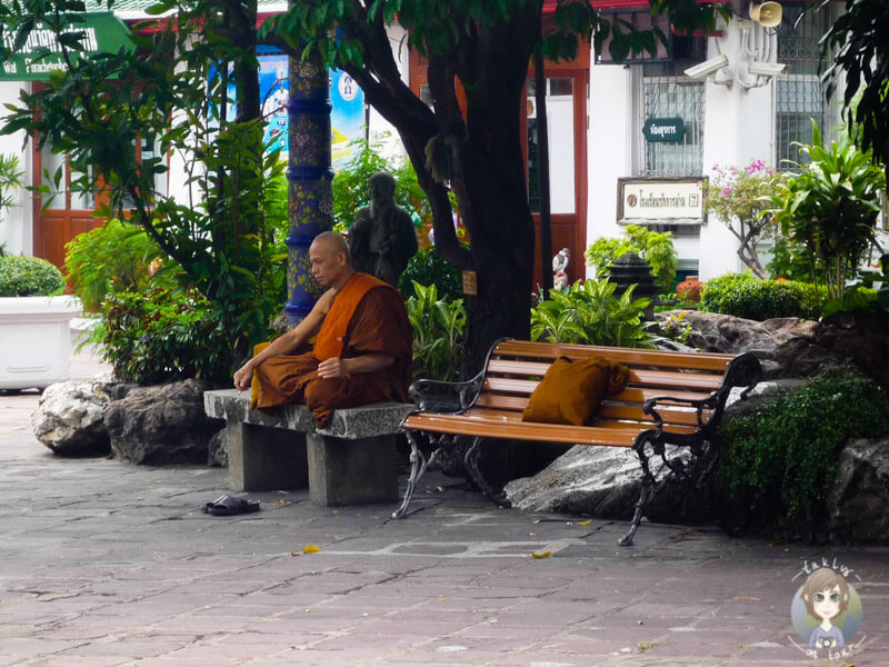 Mönch am Wat Pho