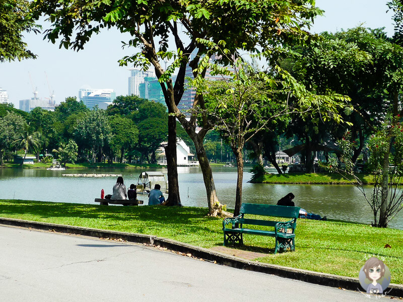 Schöne Parkanlage in Bangkok