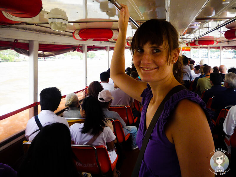 Auf einem Schiff in Bangkok