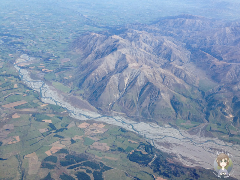 Blick auf Neuseeland von oben