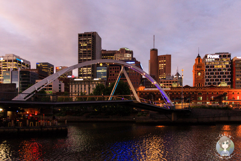 Die sehenswerete Southbank Pedestrian Bridge Australien