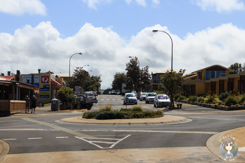 Fahrt durch Port Campbell, Victoria