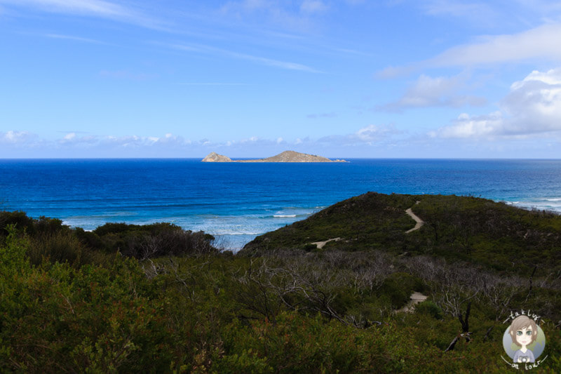 Blick auf Norman Island, Wilson Prom, Victoria, Australien