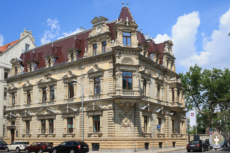 Ein schönes Gebäude in der Nähe vom Rossplatz in Leipzig