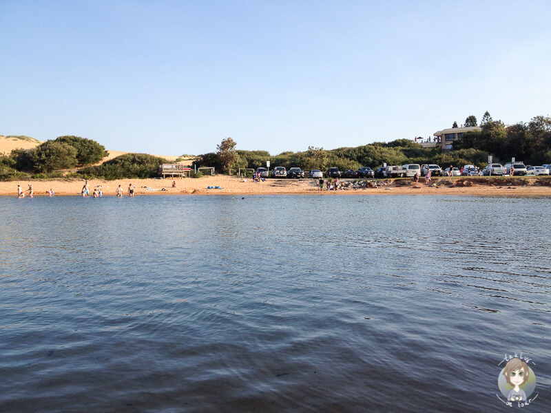 Bademoeglichkeit auf dem Campingplatz nahe Sydney Turimetta Beach