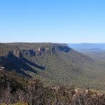 Eagle Hawk Lookout Blue Mountains Blick auf Berge und Landschaft