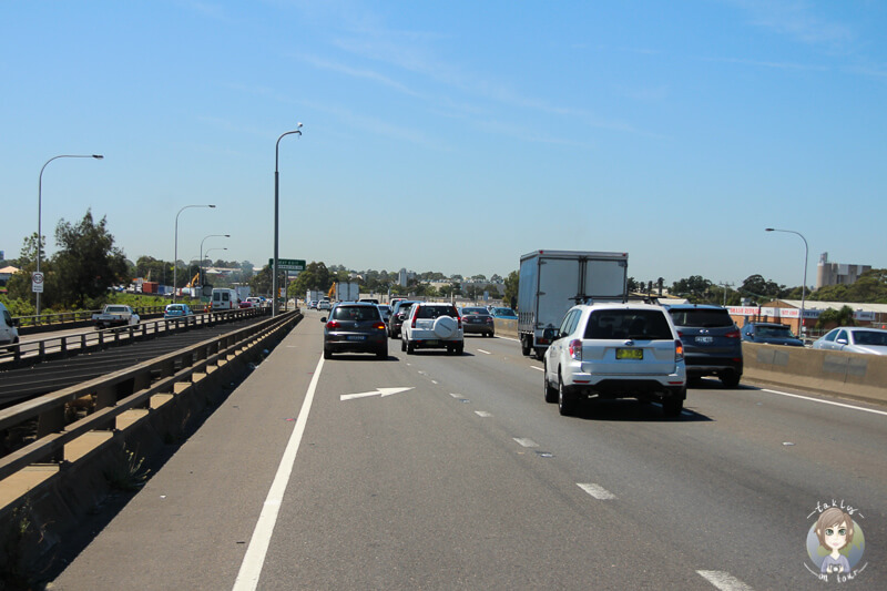 Viel Verkehr in Sydney