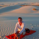 Sonnenuntergangsstimmung in White Sands