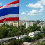 Aussicht aus dem Wat Saket in Bangkok