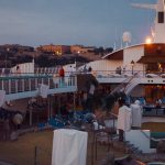 Blick auf die AIDA in Malta am Abend