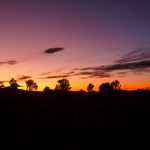 Himmelverfaerbung am Sonnenuntergang am Grand Canyon