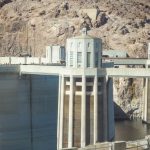 Blick auf einen Tower vom Hoover Dam