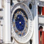 Die astronomische Uhr auf dem Markusplatz von Venedig