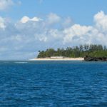 Blick auf einen Strand in Mombasa