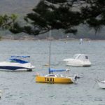 Blick von der Esplanade in Mosman auf die Boote