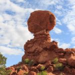 Der beeindruckende Balanced Rock im Arches National Park in Utah