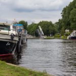 Hebebrücke an der Dieversluis in Dwingeloo Provinz Drenthe