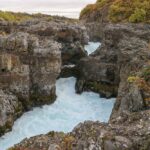 Barnafoss Wasserfall im Westen Islands