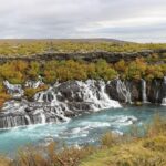 Hraunfossar Wasserfall im Westen Islands