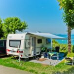 Stellplatz auf dem Le Palme Camping am Gardasee