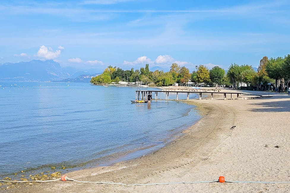 Camping am Gardasee im Herbst